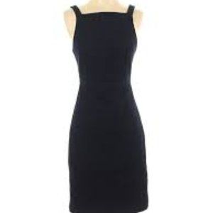 J. Crew Navy Eyelet Sheath Dress